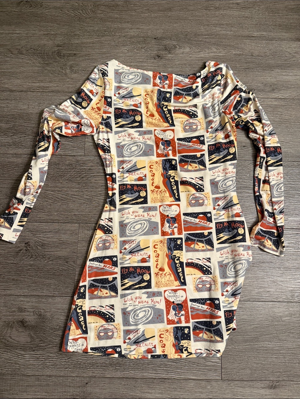 LIKE NEW REFORMATION Jaelynn Knit Dress, Greetings, size S - Picture 7 of 7